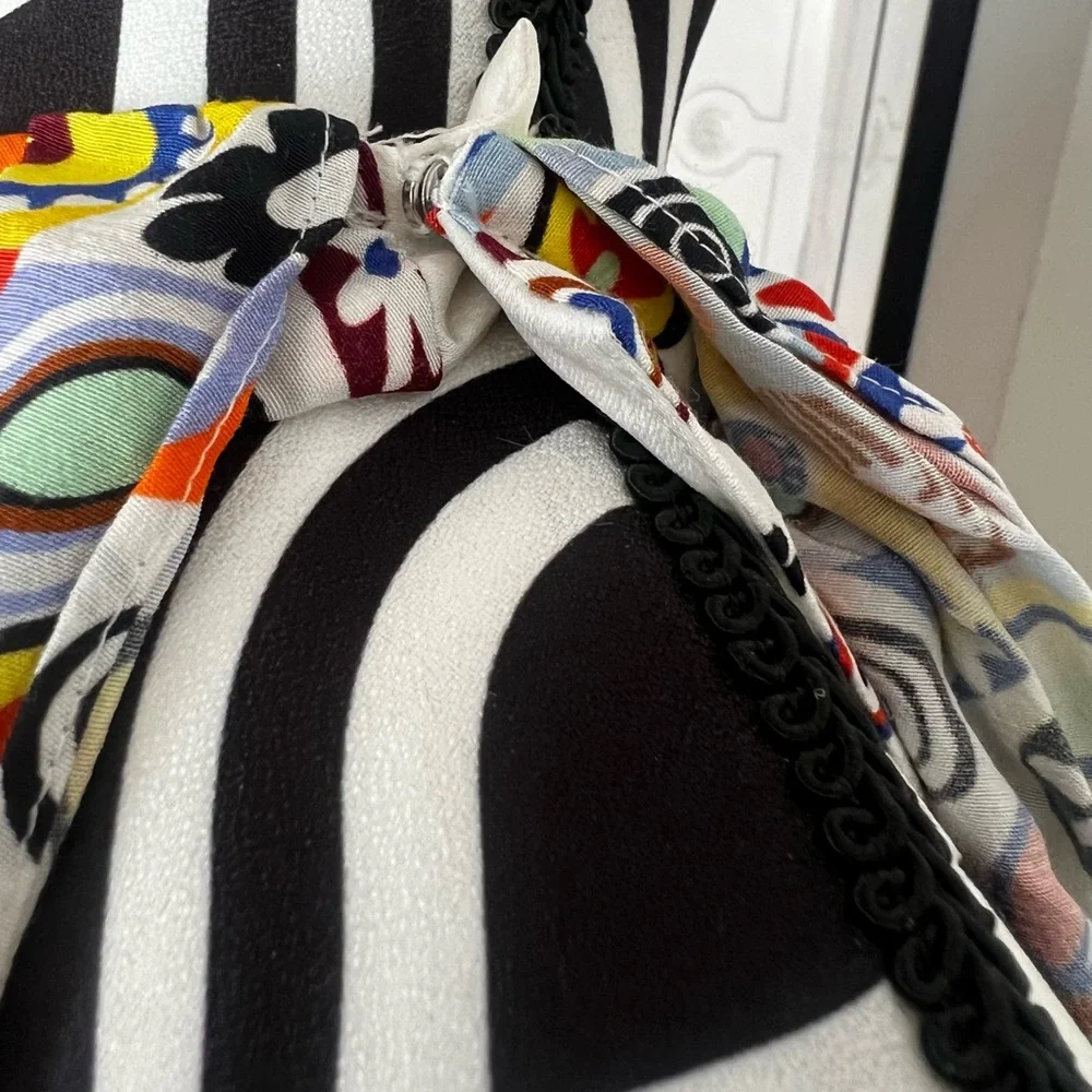 NWT STAUD Caya Tiered Flowy Retro Millefiori Multi Print Maxi Dress - Picture 11 of 16